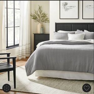 Hearth & Hand - textured strip duvet cover set